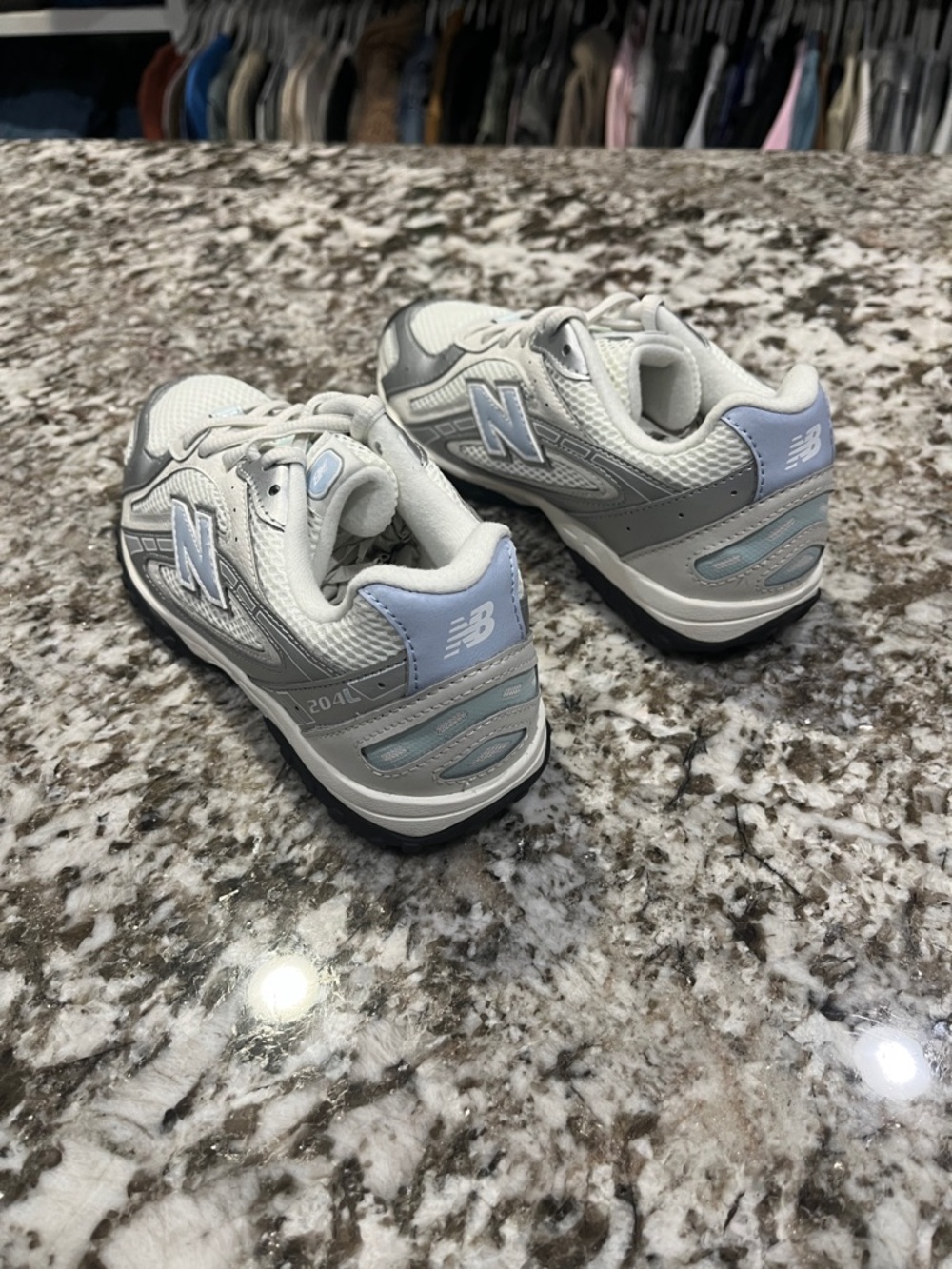New Balance 204L White Oxford Blue 5Y/6.5W - Picture 3 of 8